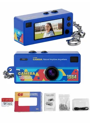 كاميرا صغيرة بتصميم كلاسيكي بدقة 1080P مع بطاقة 32GB — 2
