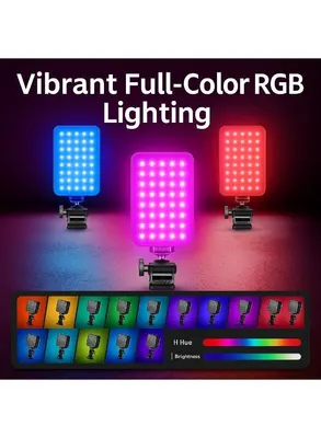 مصباح تصوير جيبي RGB ببطارية 3000mAh — 3