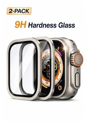 واقي شاشة 49 مم لساعة Apple Watch Ultra 1/2/3 — قطعتان
