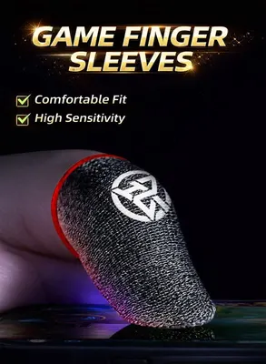 4-Pack Mobile Gaming Finger Sleeves · Green — 2