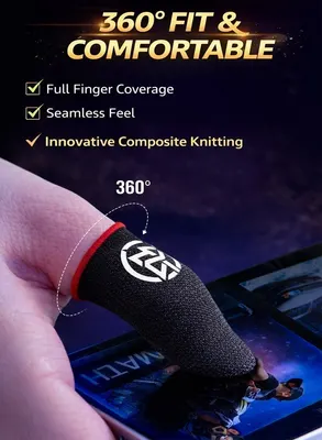 4-Pack Mobile Gaming Finger Sleeves · Green — 3