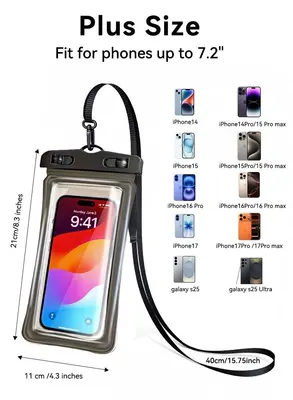 جراب هاتف مقاوم للماء IPX8 — قطعتان — 2