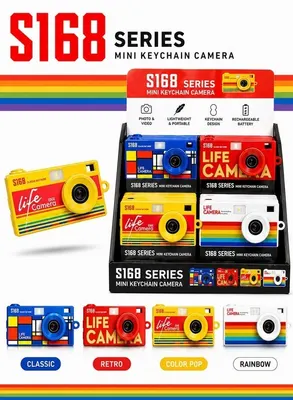 Y2K Retro Mini Keychain Camera — 2