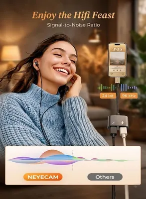 محول USB-C مزدوج للصوت والشحن PD بقدرة 60W — 2