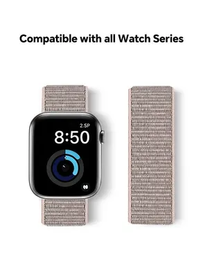 سوار نايلون رياضي مسامي لساعة Apple Watch بمقاسات 44–49 مم