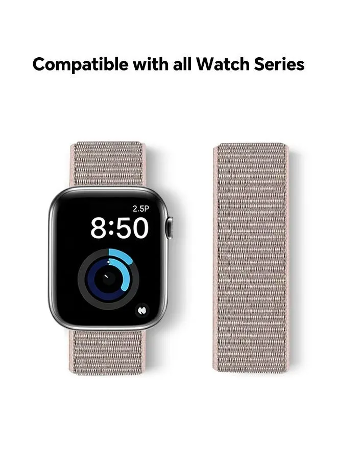 Breathable Nylon Loop Sport Band for Apple Watch 44mm/45mm/46mm/49mm