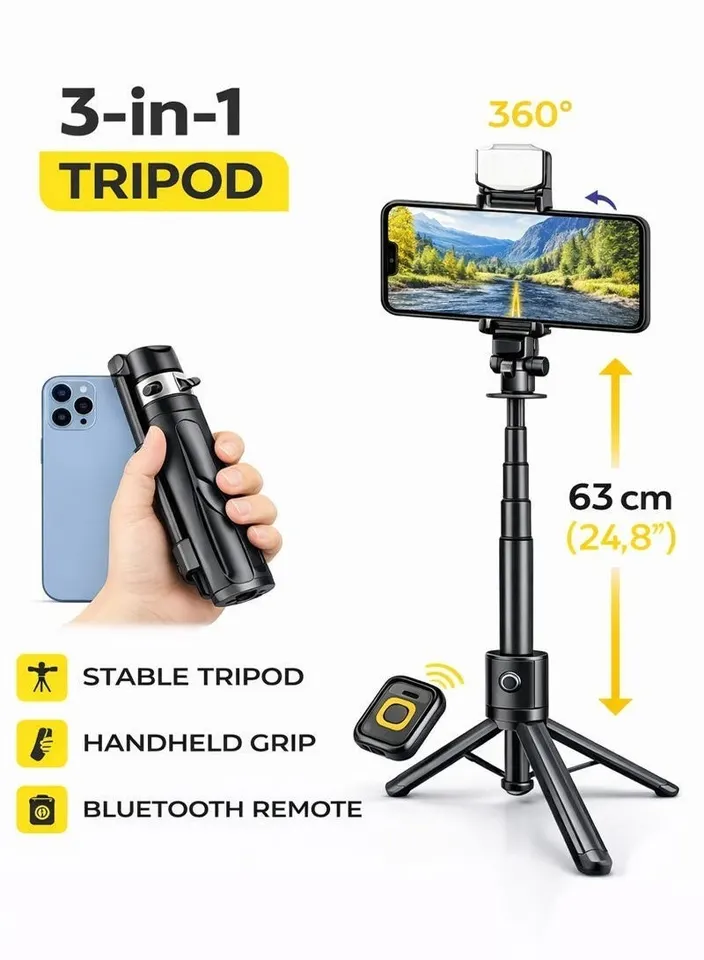 Mini Selfie Stick Tripod
