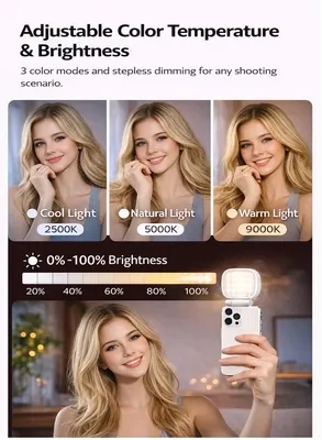 Magnetic Selfie Light with Mirror — 3