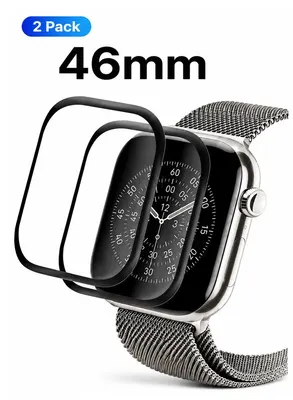 واقي شاشة مرن 46 مم لساعة Apple Watch Series 10/11 — قطعتان