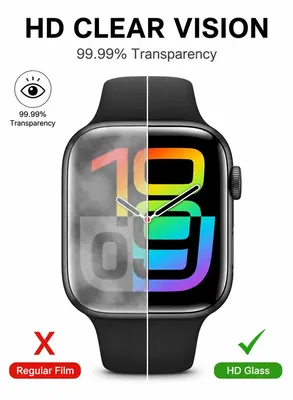 واقي شاشة مرن 46 مم لساعة Apple Watch Series 10/11 — قطعتان — 3