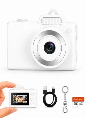 Mini Retro 720P Keychain Camera with 16GB Card — 2