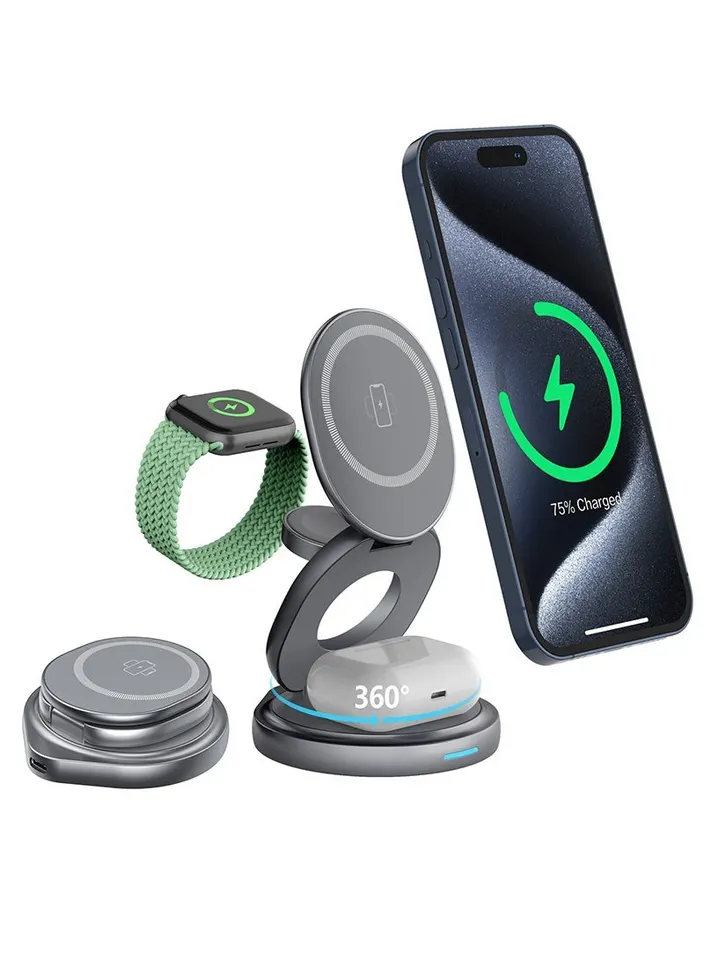 15W 3-in-1 Magnetic Charging Station