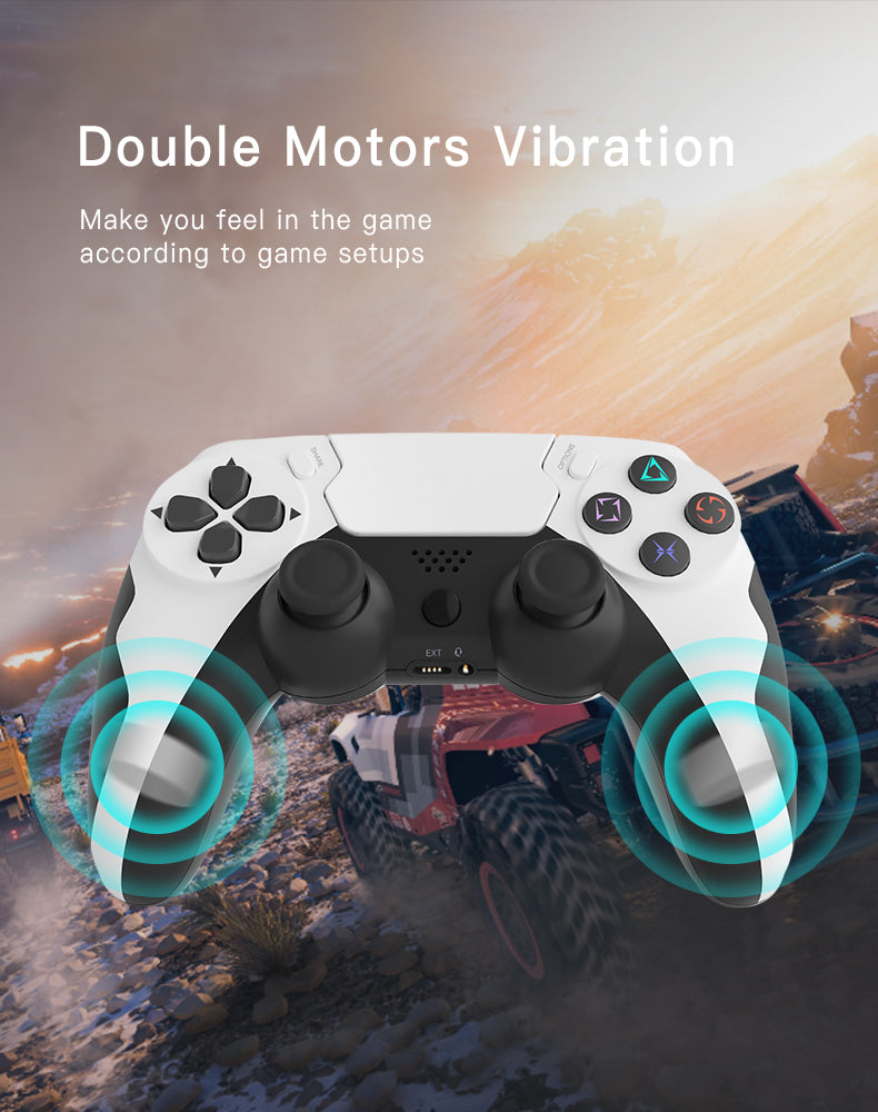 NEYECAM Bluetooth Wireless Controller for PS4 with Turbo Six Axis Audio Jack and Motion Sensor