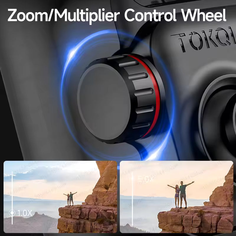 TOKQI-M02 Three-Axis Smart  Detachable Remote Control  AI Stabilizer
