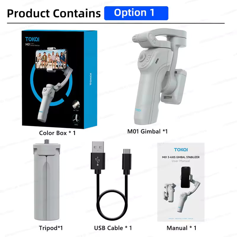 TOKQI-M01 Three-axis Smart Gimbal