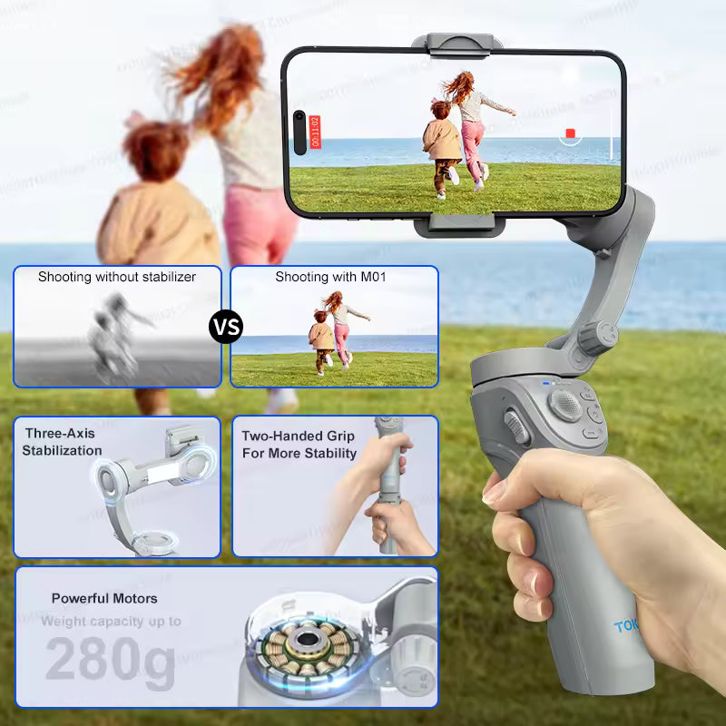 TOKQI-M01 Three-axis Smart Gimbal