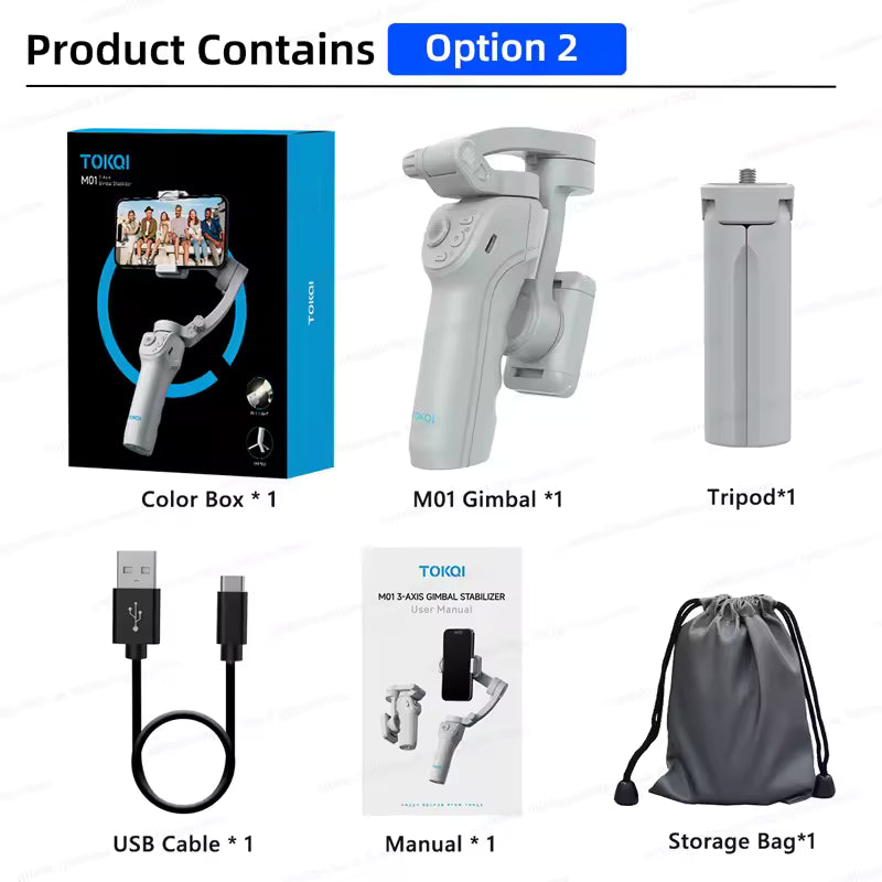 TOKQI-M01 Three-axis Smart Gimbal